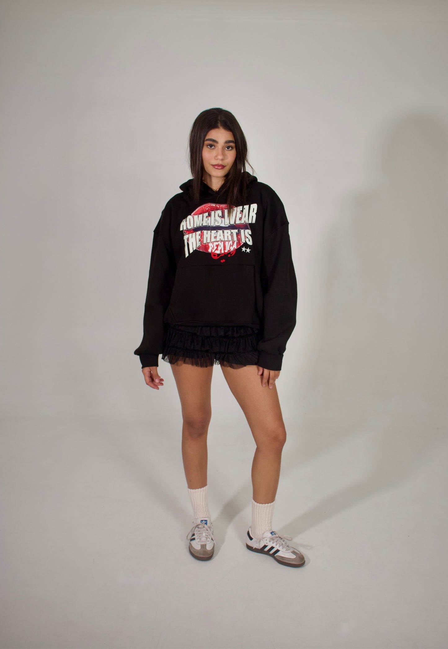 wear the heart hoodie