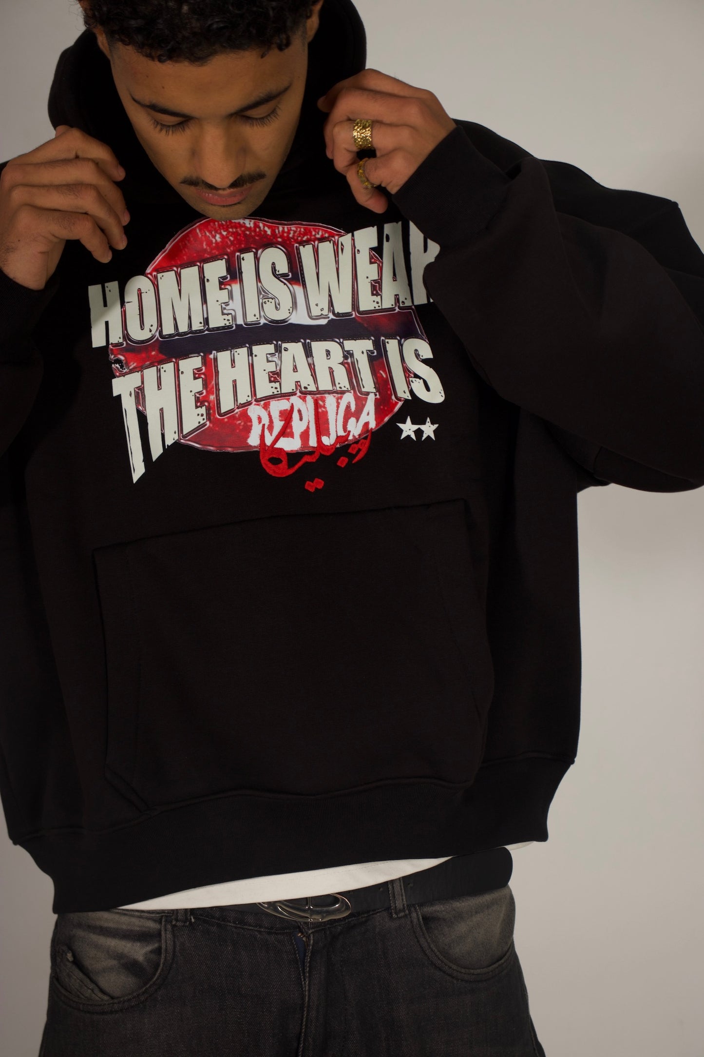 wear the heart hoodie