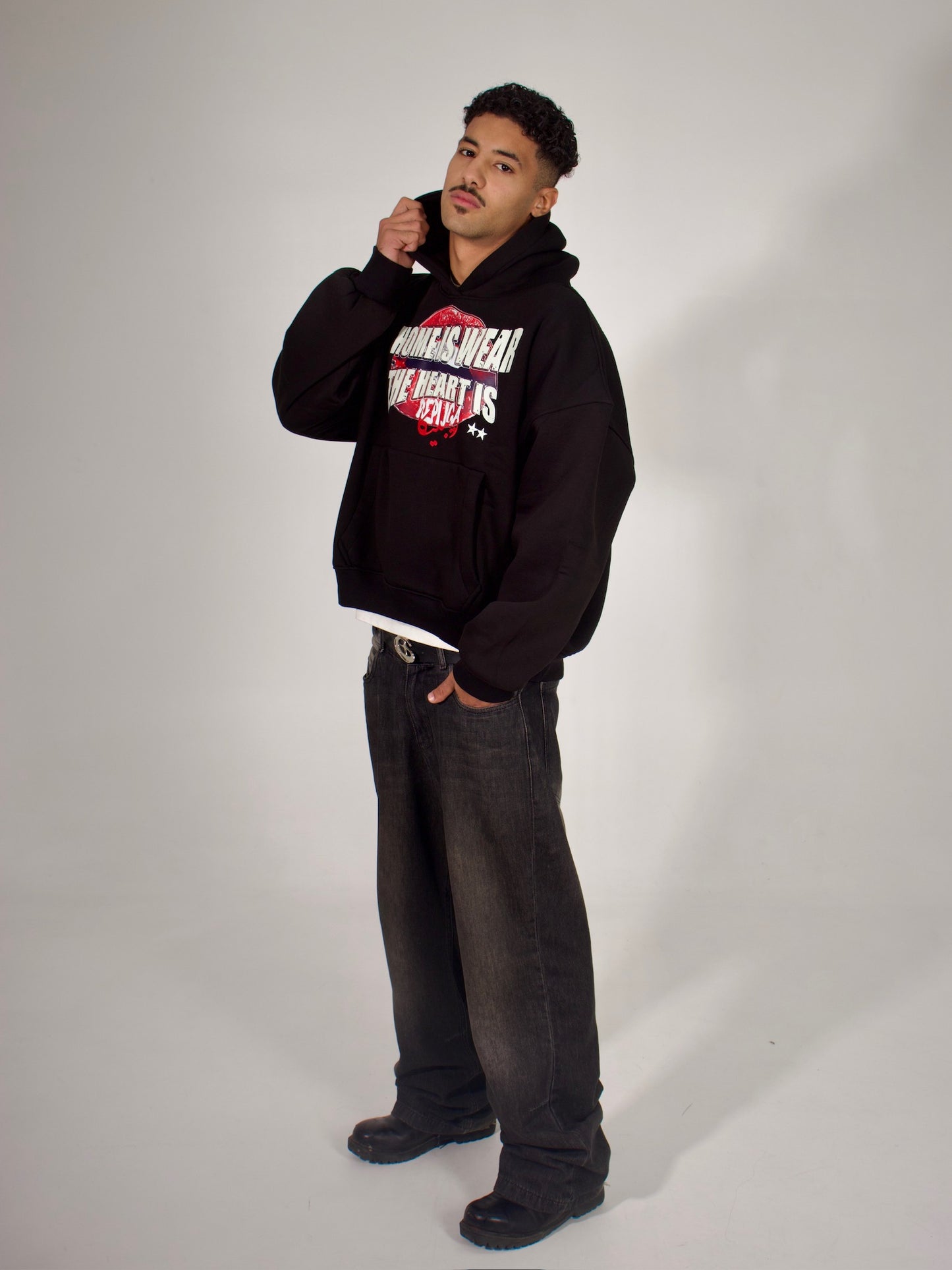 wear the heart hoodie