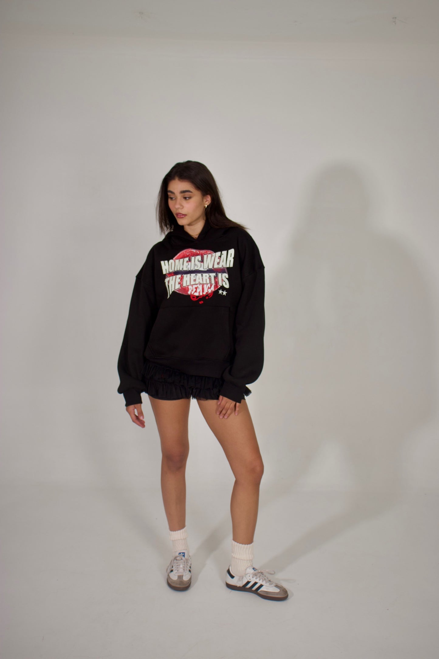 wear the heart hoodie