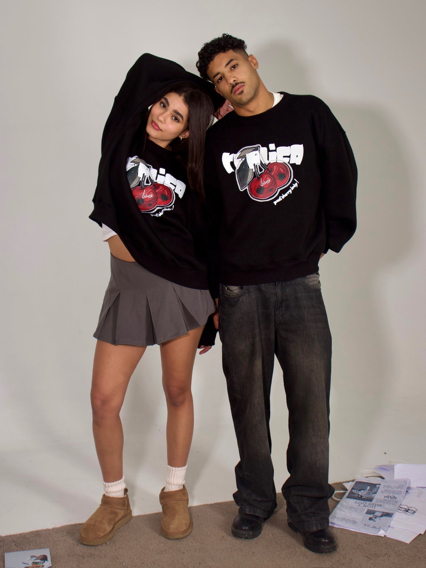 cherry baby crewneck