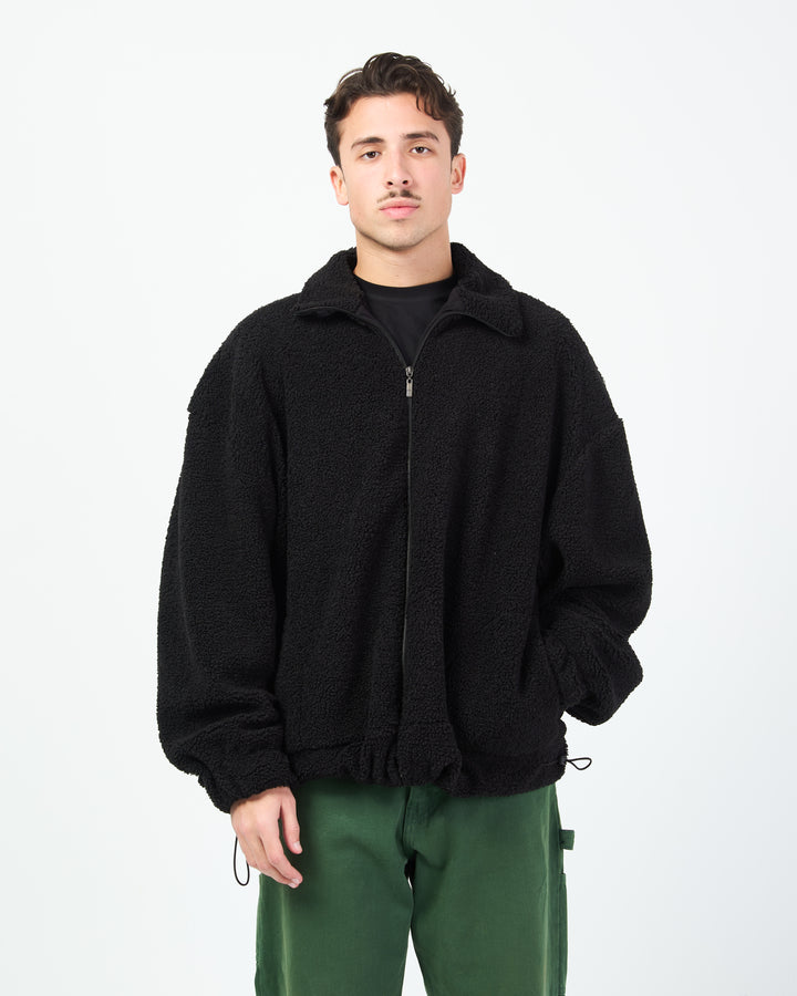 Black fur jacket