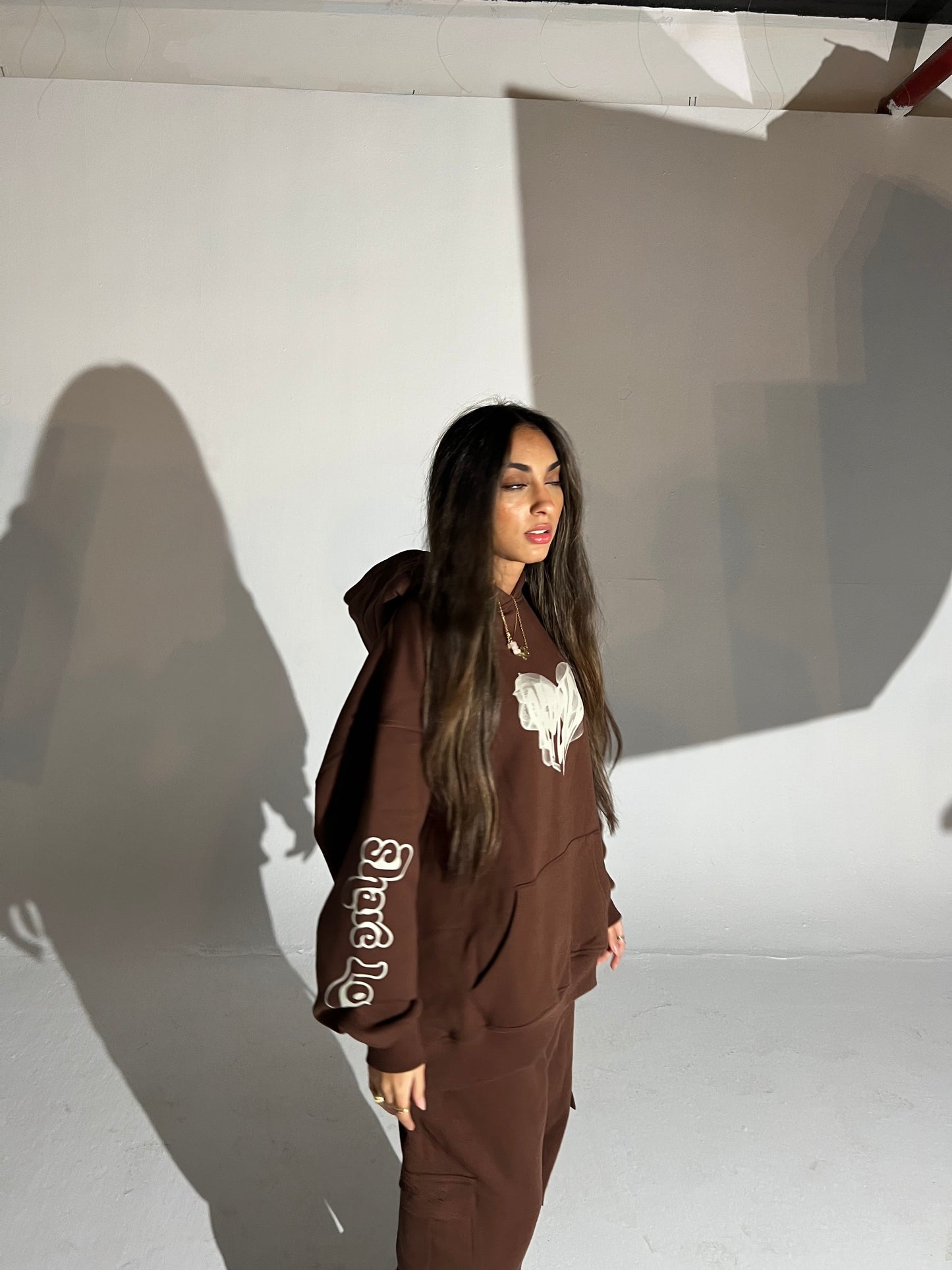 BROWN HOODIE